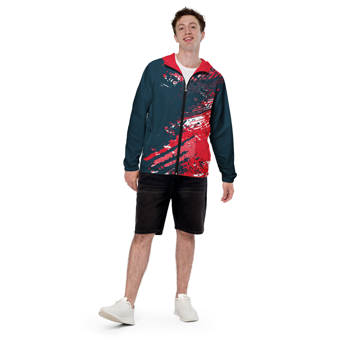 Men’s Windbreaker - Blue-Red Duel