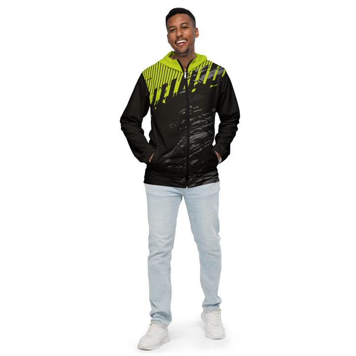 Men’s Windbreaker - Black-Green Control