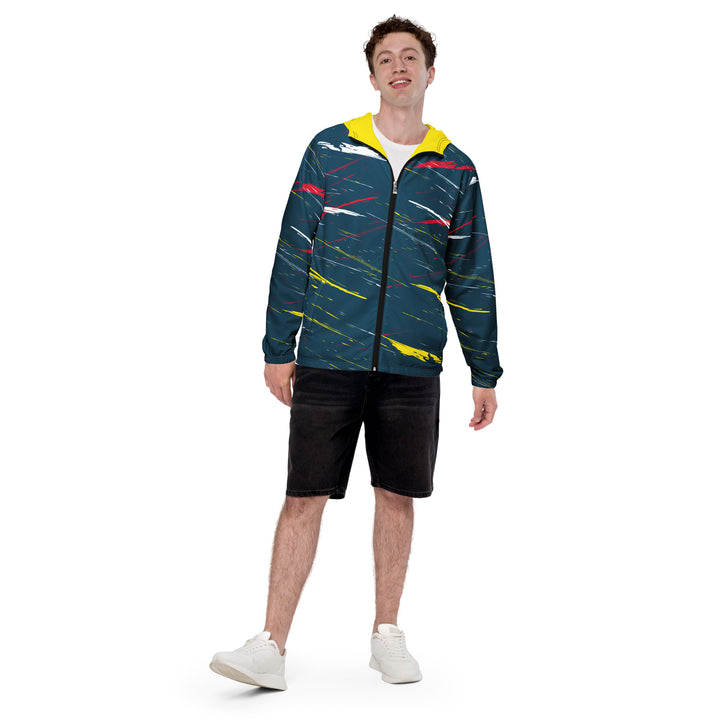 Men’s Windbreaker - Blue-Yellow Hit