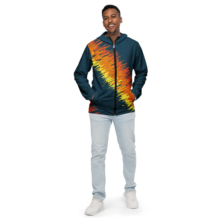 Men’s Windbreaker - Blue-Orange Master