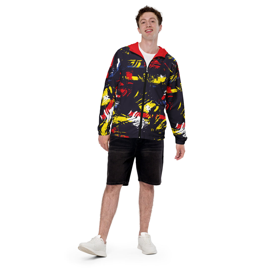 Men’s Windbreaker - Blue-Red Reduce