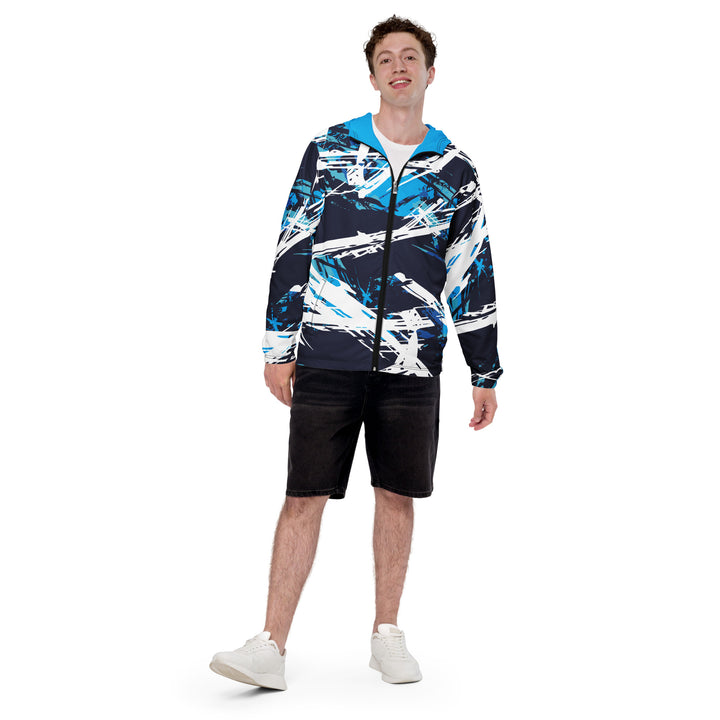 Men’s Windbreaker - Blue-White Bonus