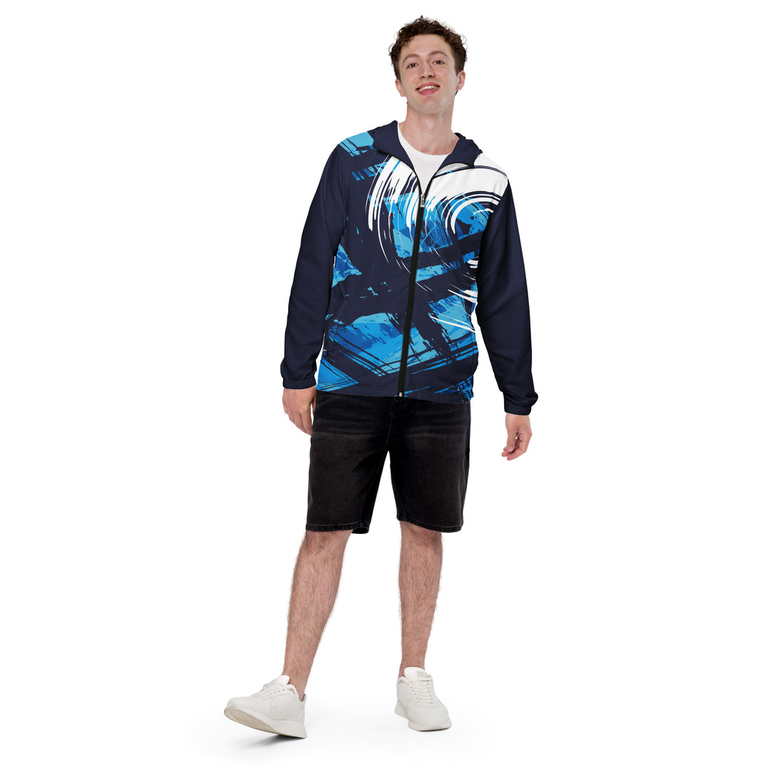 Men’s Windbreaker - Blue-White Start