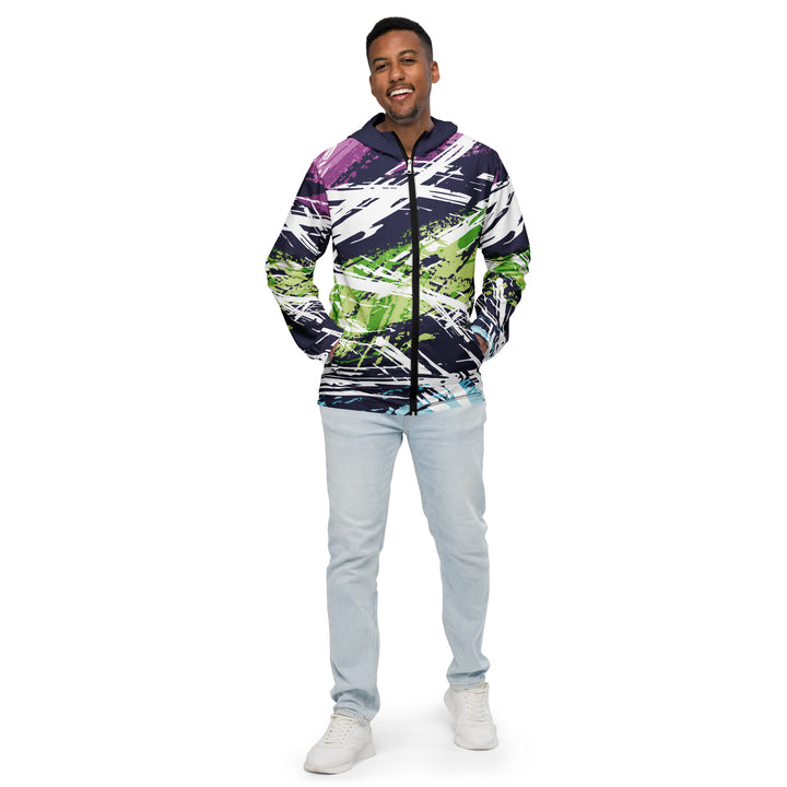 Men’s Windbreaker - Blue-Green Play