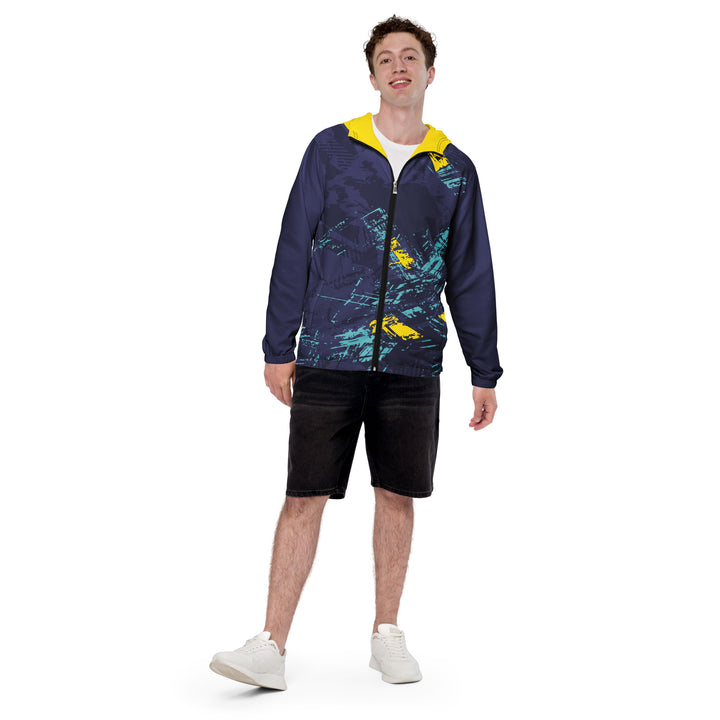 Men’s Windbreaker - Purple-Turquoise Supply