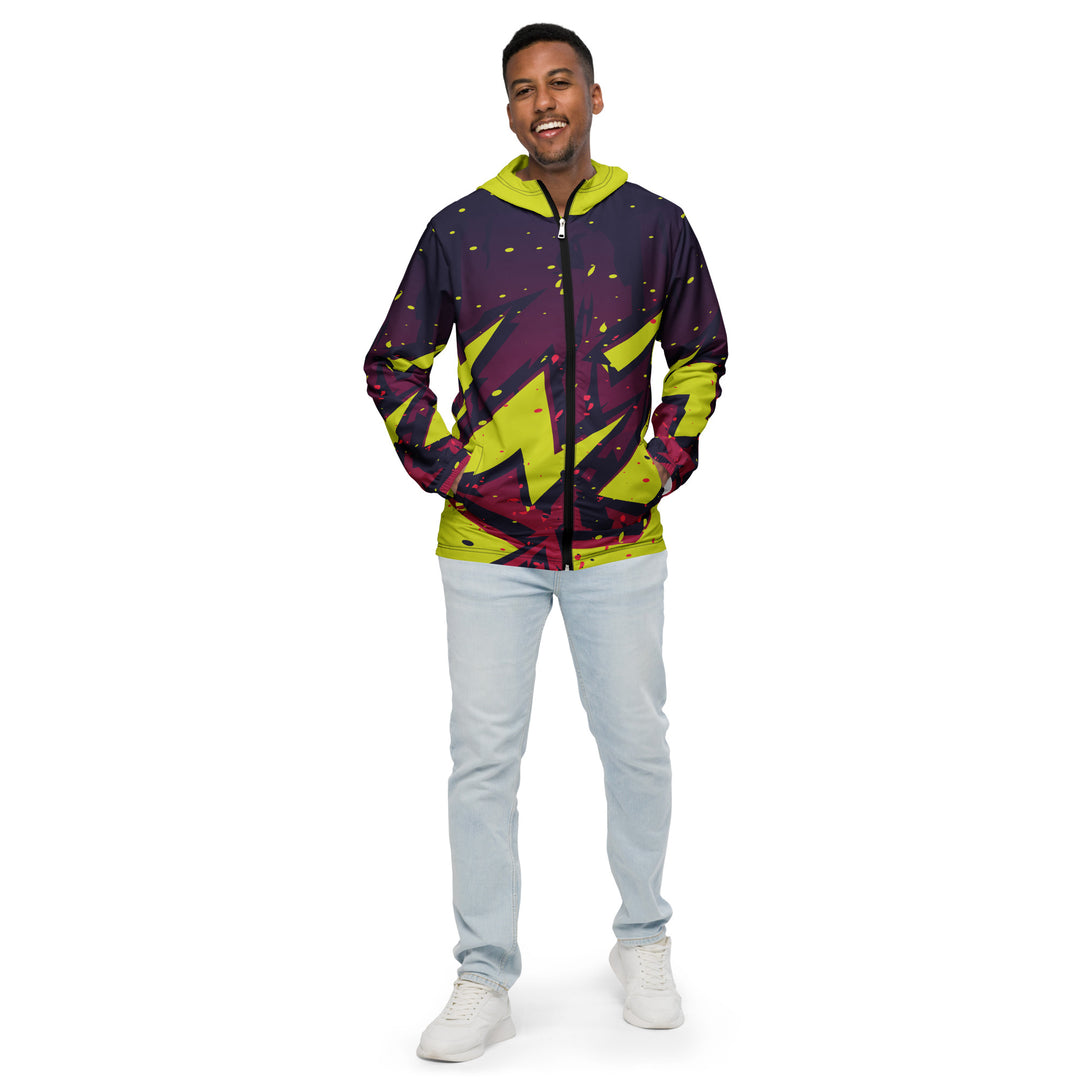 Men’s Windbreaker - Red-Yellow Player