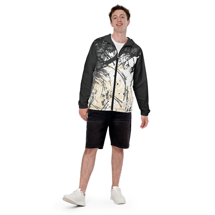 Men’s Windbreaker - White-Grey Grip