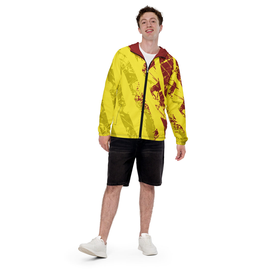 Men’s Windbreaker - Yellow-Red Cover