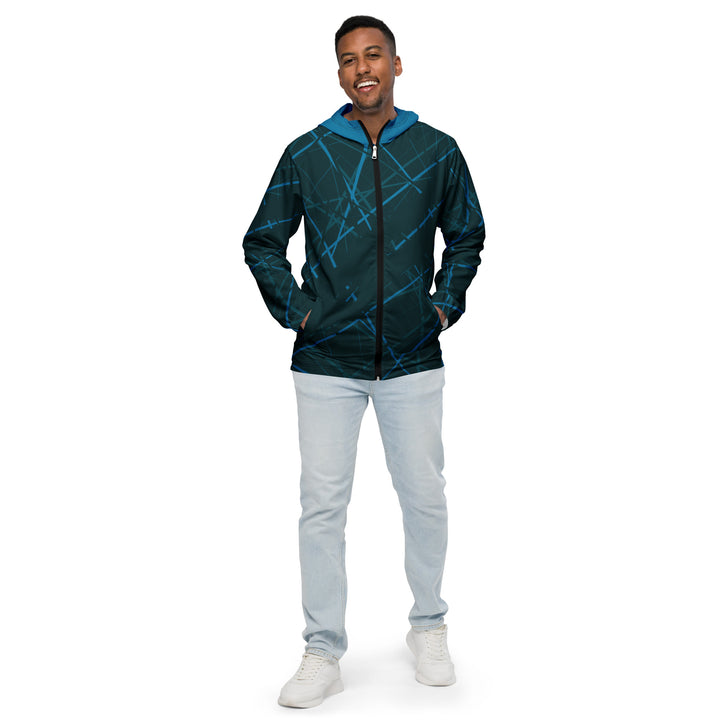 Men’s Windbreaker - Blue Net