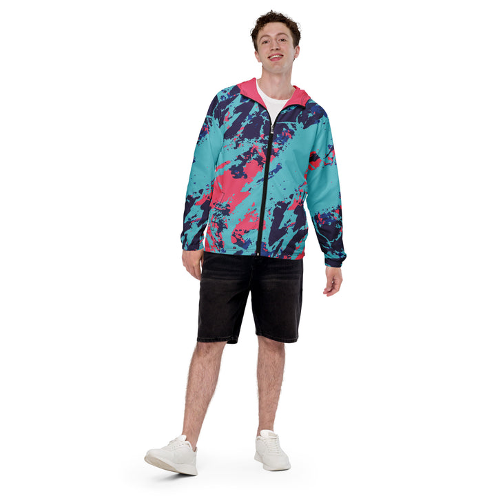 Men’s Windbreaker - Blue-Pink Seek