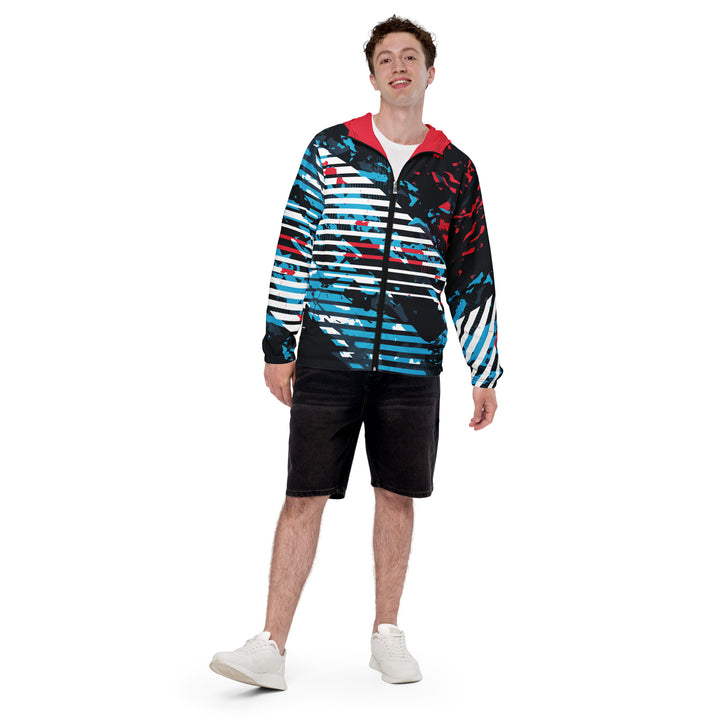 Men’s Windbreaker - Blue-Red Rule