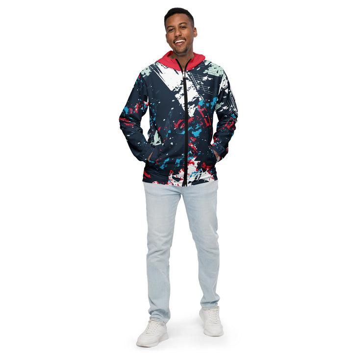 Men’s Windbreaker - Blue-Red Charge