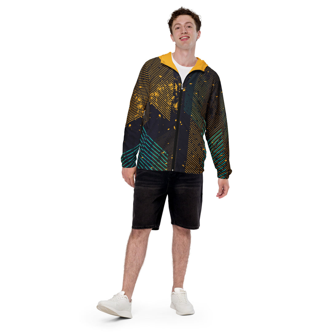 Men’s Windbreaker - Black-Yellow Trace