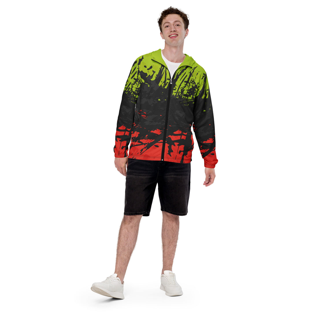 Men’s Windbreaker - Red-Green Break