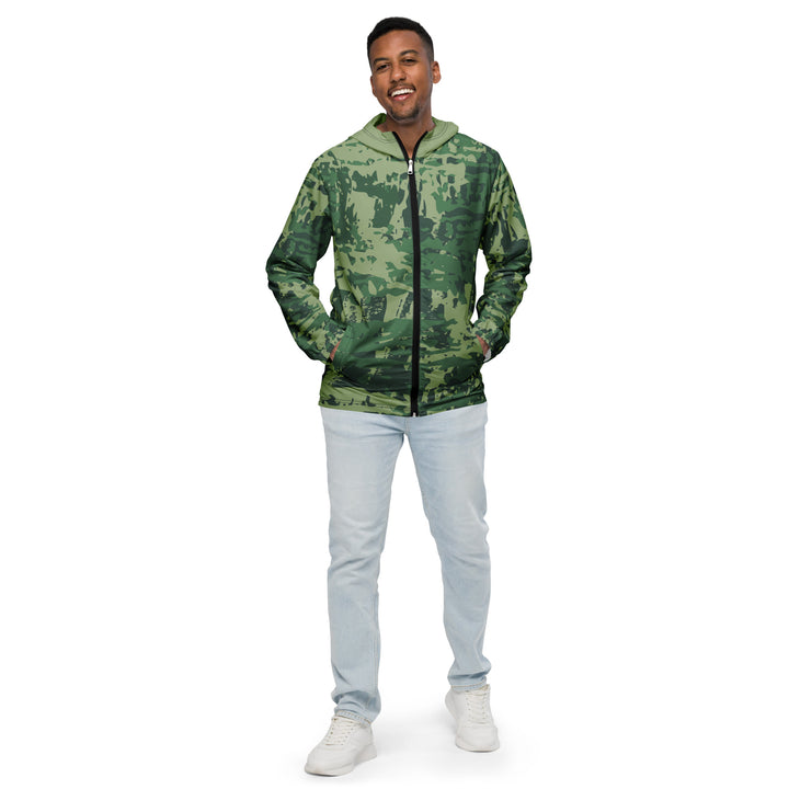 Men’s Windbreaker - Green Bushes