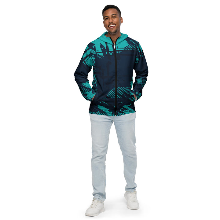 Men’s Windbreaker - Blue-Turquoise Track