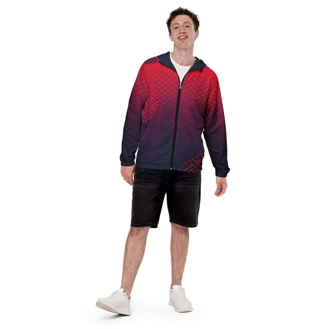 Men’s Windbreaker - Red-Blue Quick