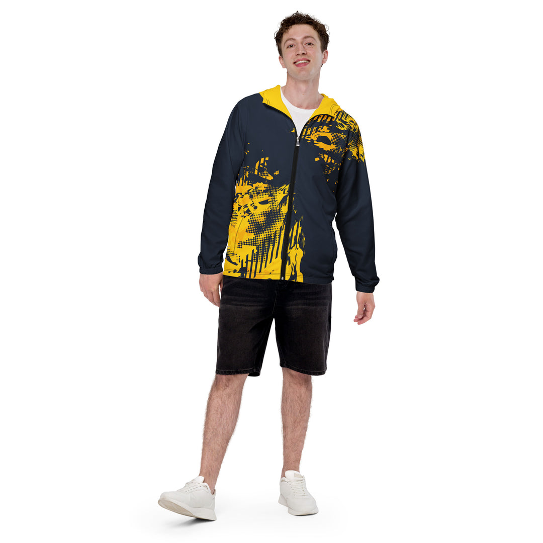 Men’s Windbreaker - Blue-Yellow Rapid