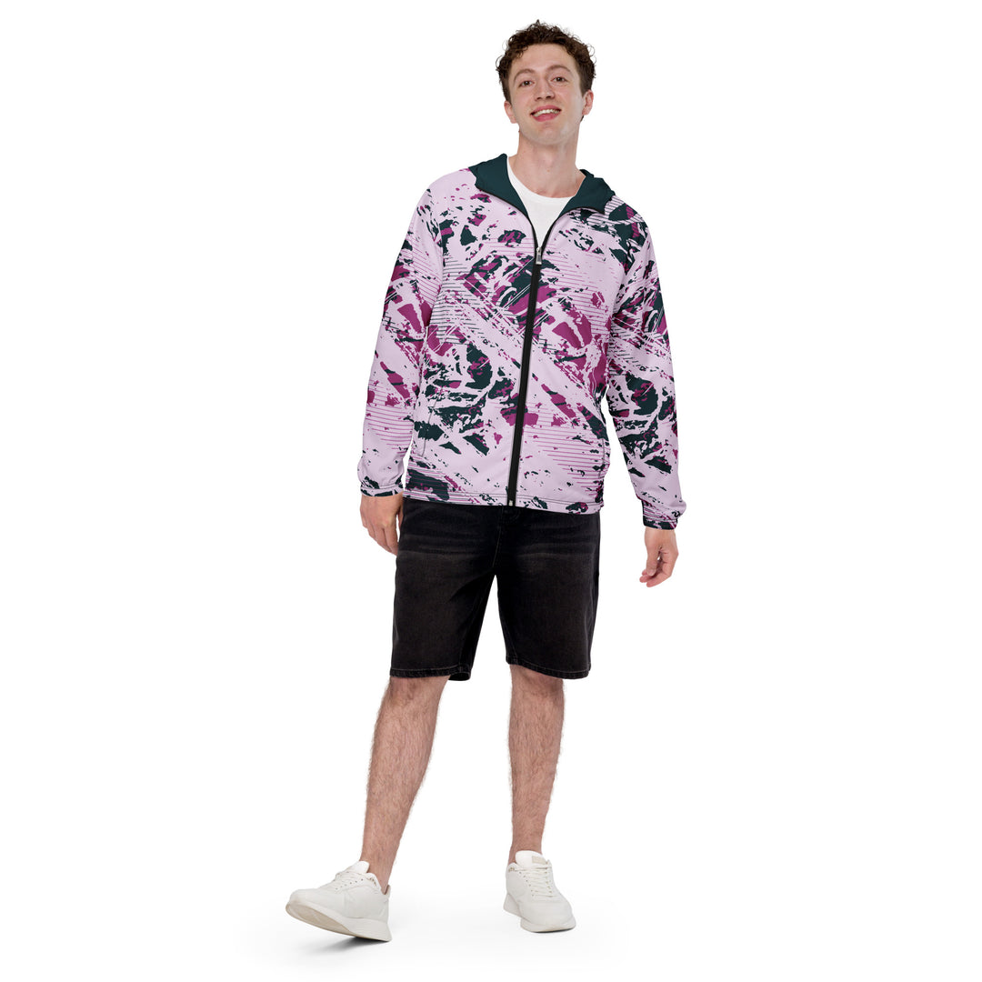 Men’s Windbreaker - Pink-Black Devour