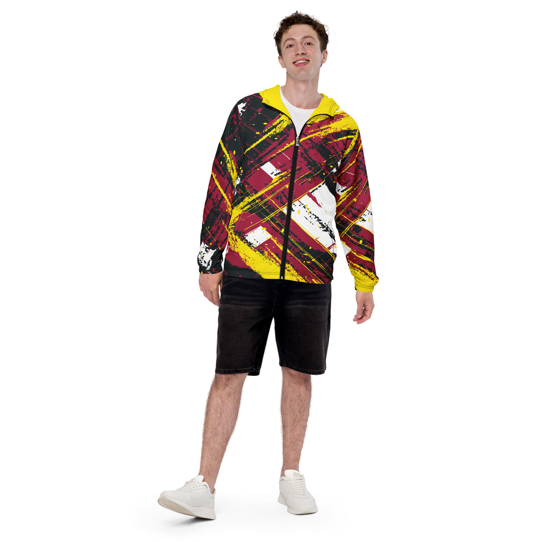 Men’s Windbreaker - Red-Yellow Emotion