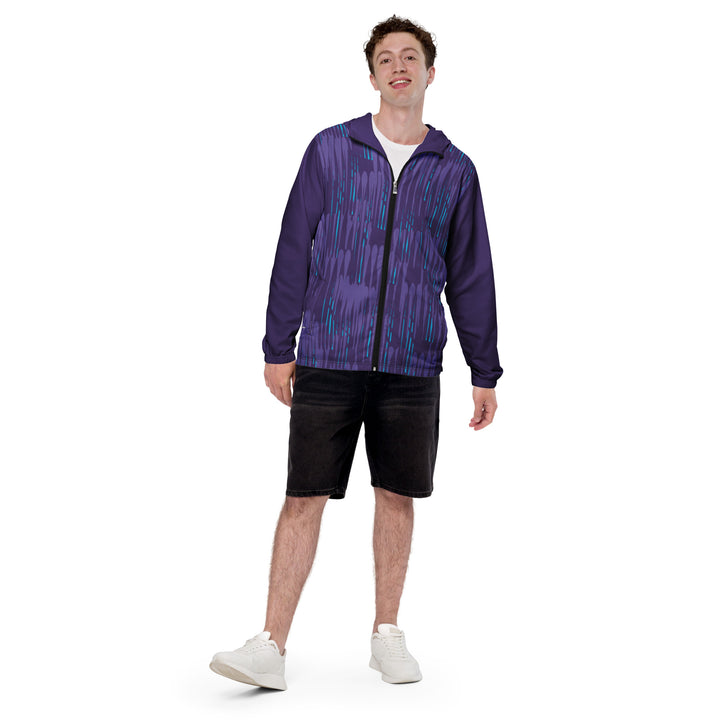 Men’s Windbreaker - Purple-Blue Bat