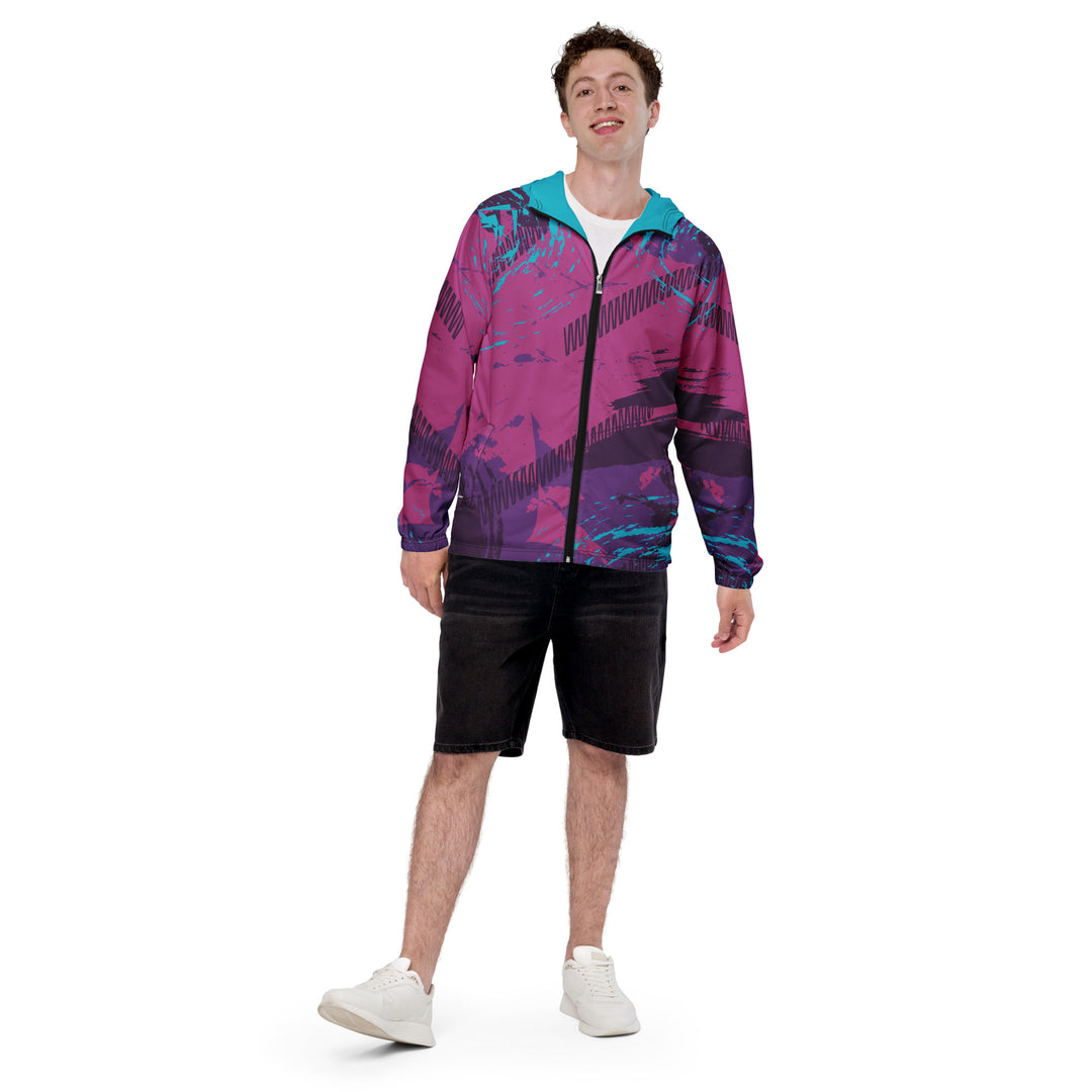 Men’s Windbreaker - Purple-Pink Track