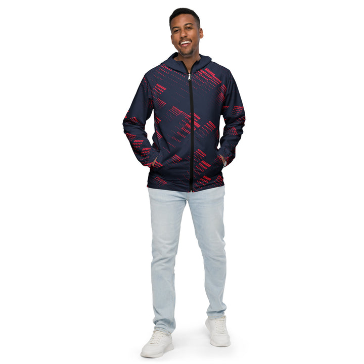 Men’s Windbreaker - Blue-Red Blast