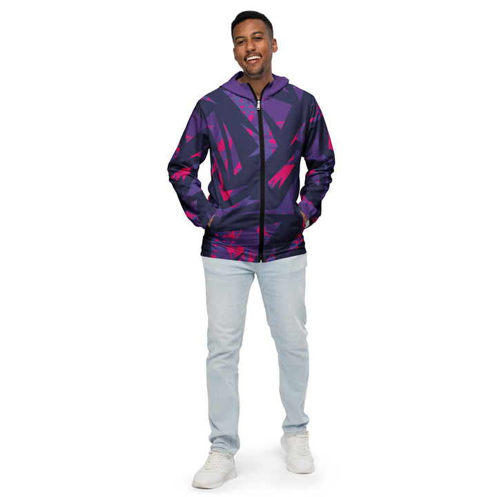 Men’s Windbreaker - Purple-Pink Flash