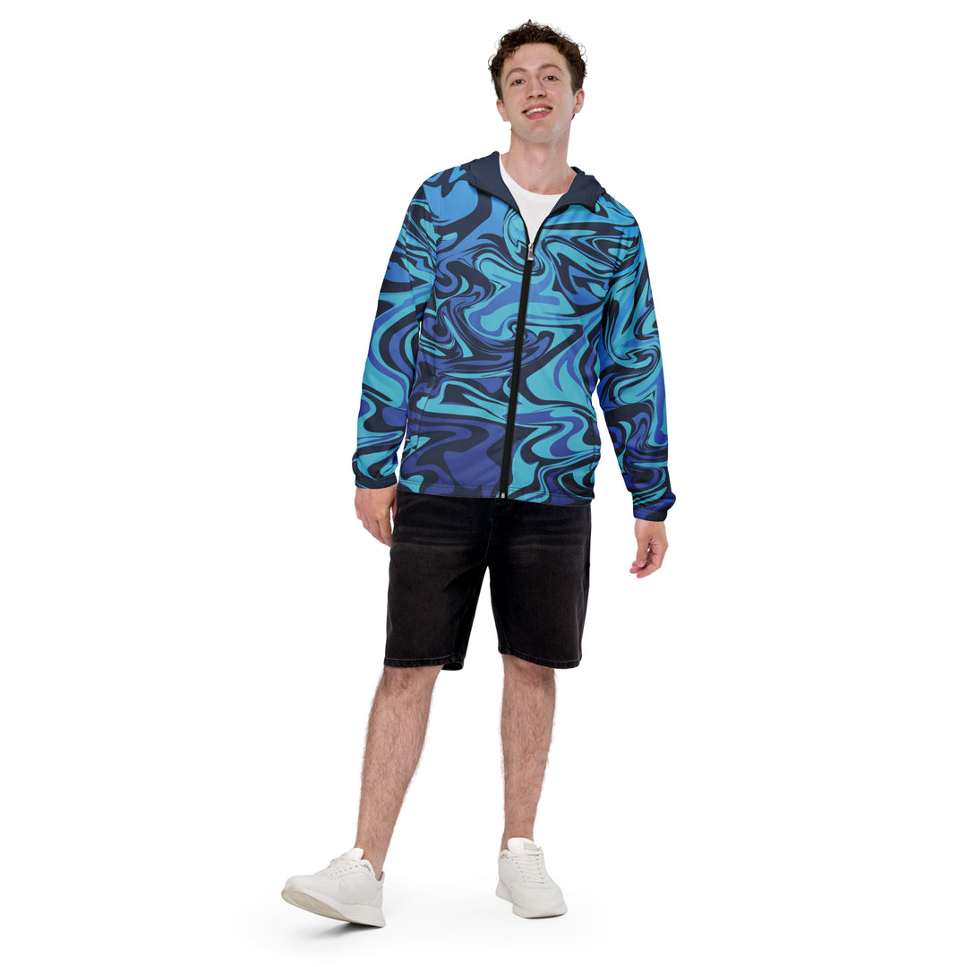 Men’s Windbreaker - Blue-Purple Merge