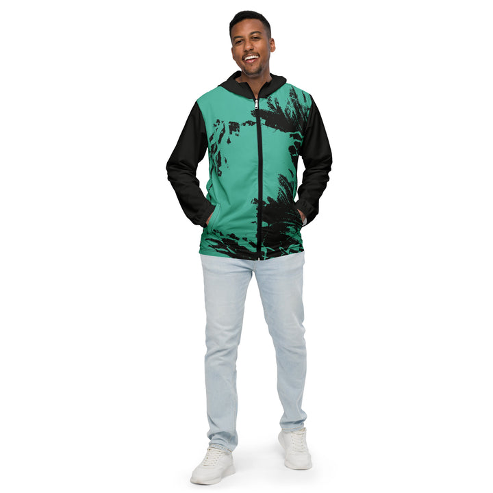 Men’s Windbreaker - Turquoise-Black Take