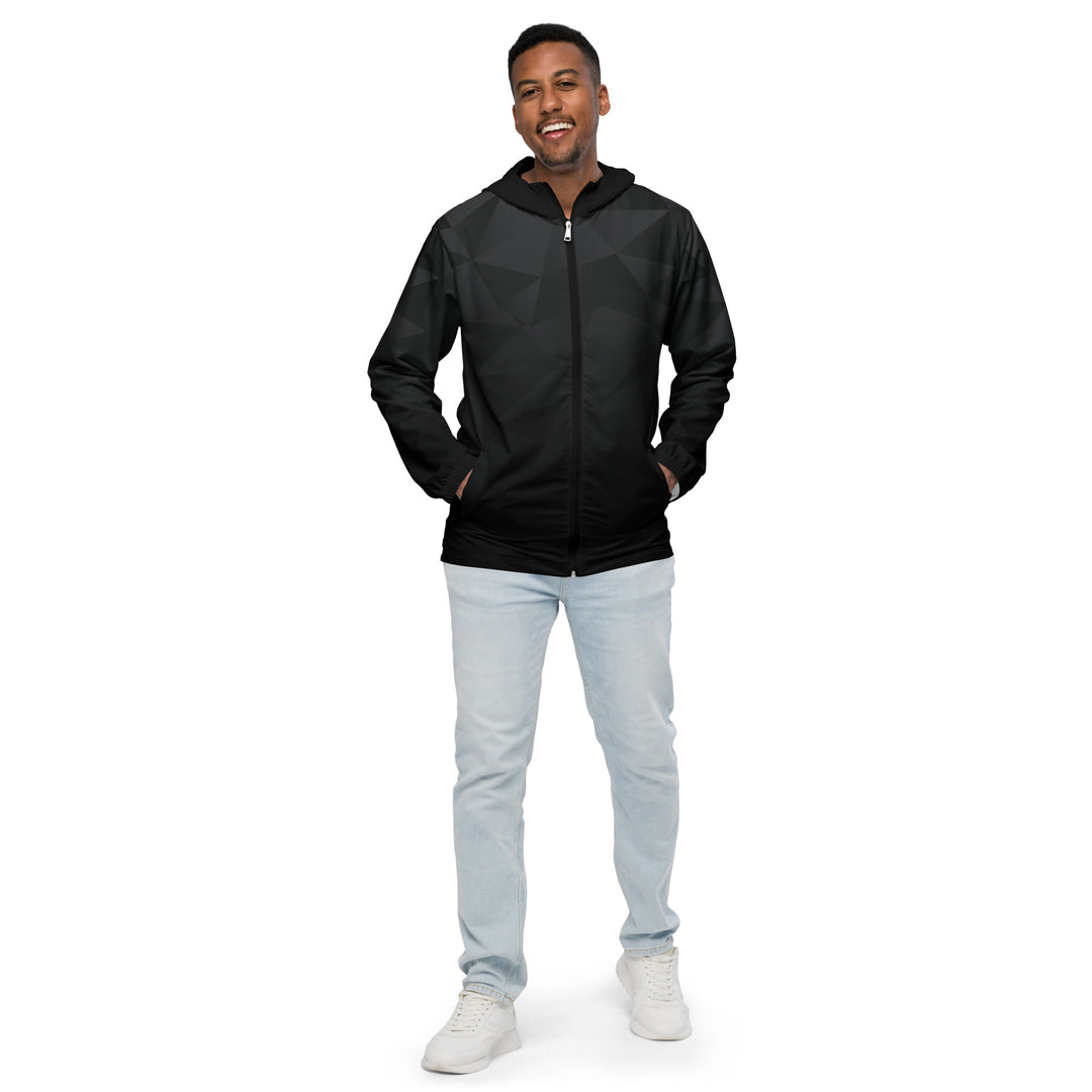 Men’s Windbreaker - Black-Grey Trinity