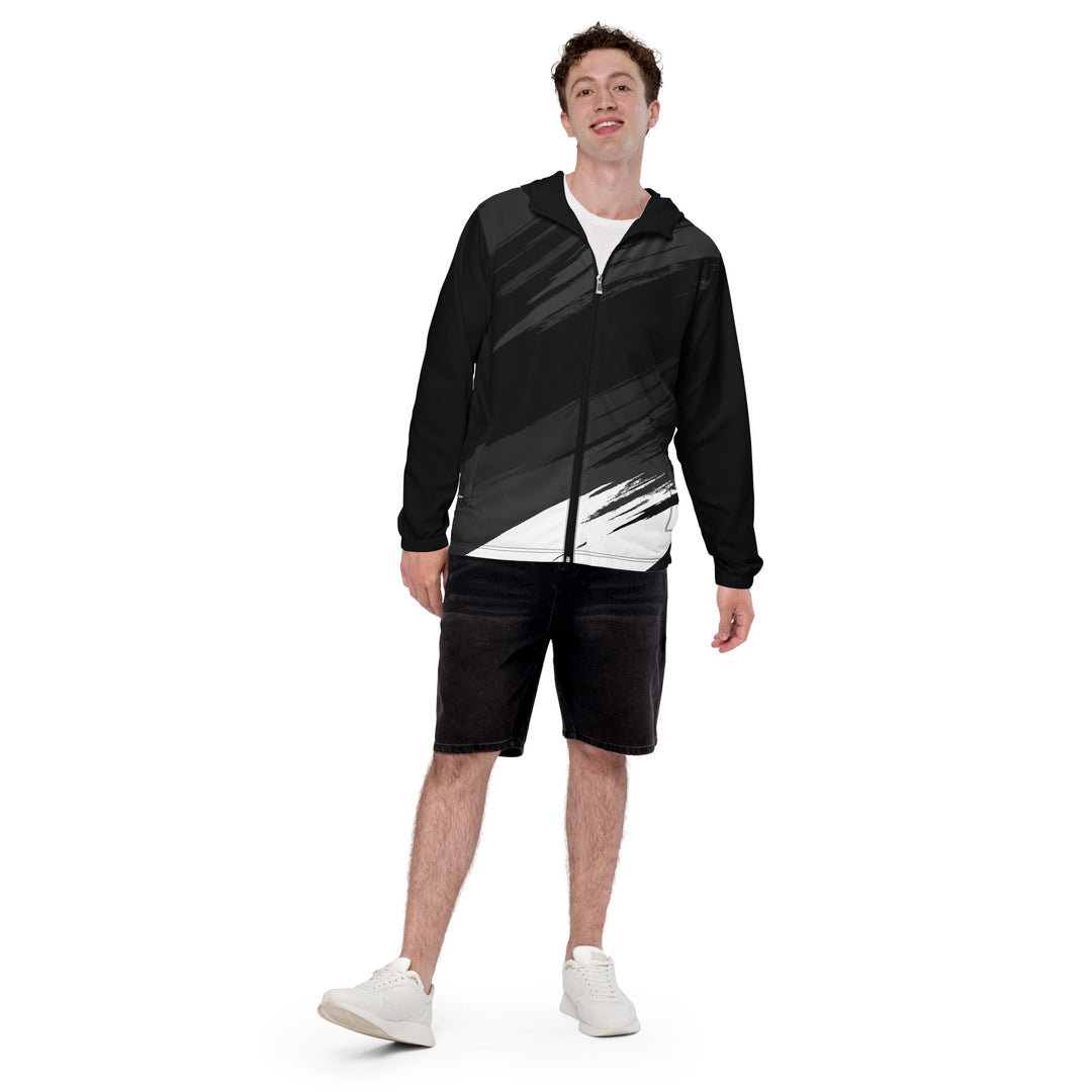 Men’s Windbreaker - Black-White Night