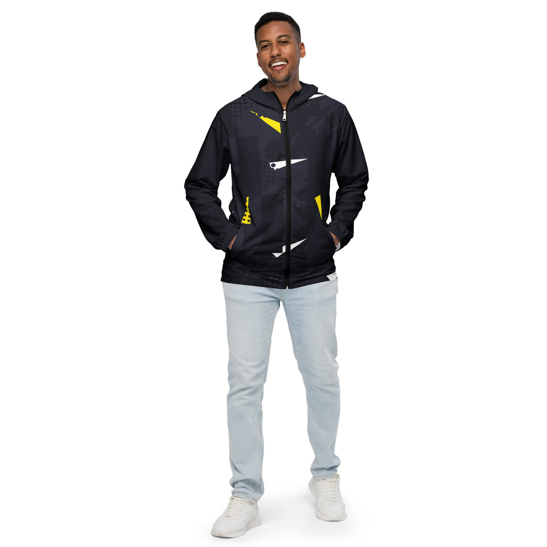 Men’s Windbreaker - Black-Yellow Hunt