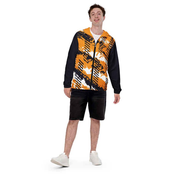 Men’s Windbreaker - Orange-Black Track