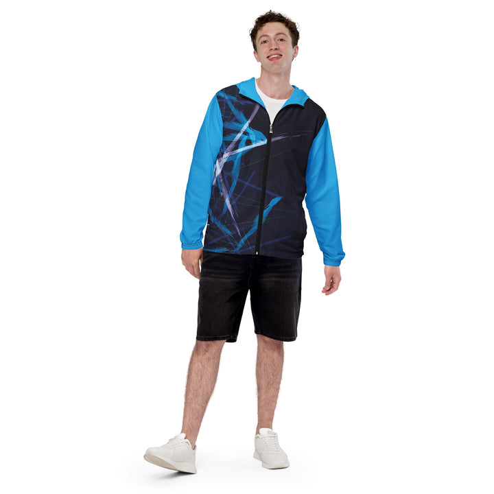 Men’s Windbreaker - Purple-Blue Seek