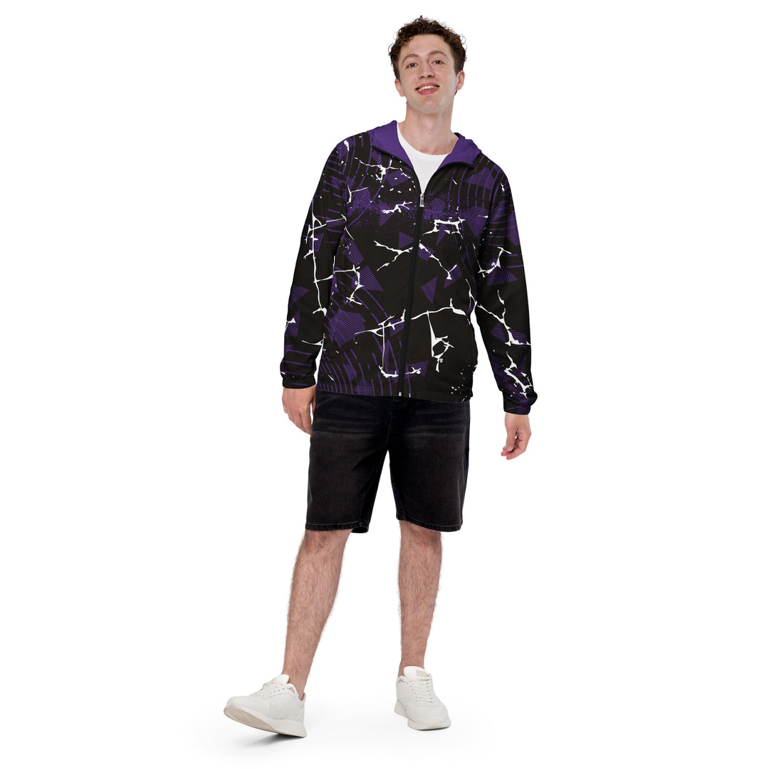 Men’s Windbreaker - Black-Purple Atomic