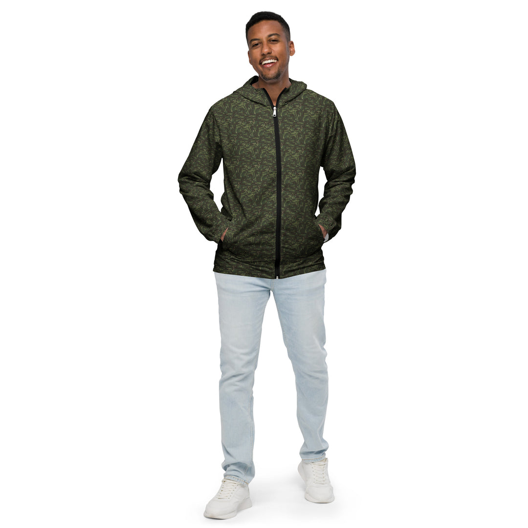 Men’s Windbreaker - Green-Brown Camouflage