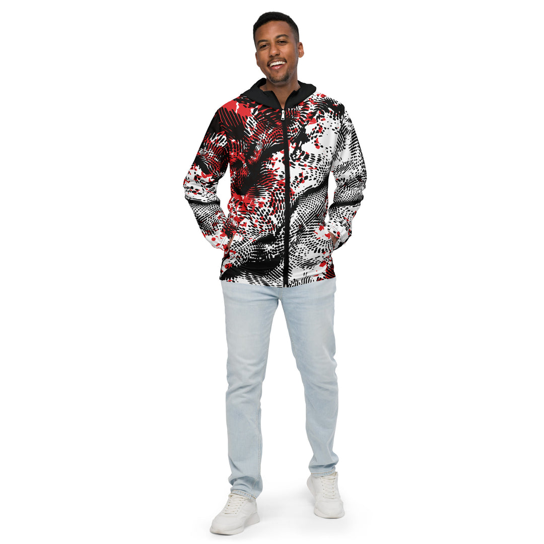 Men’s Windbreaker - Black-White Scheme