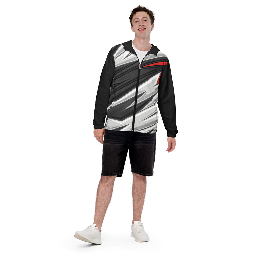 Men’s Windbreaker - Black-Grey Fast