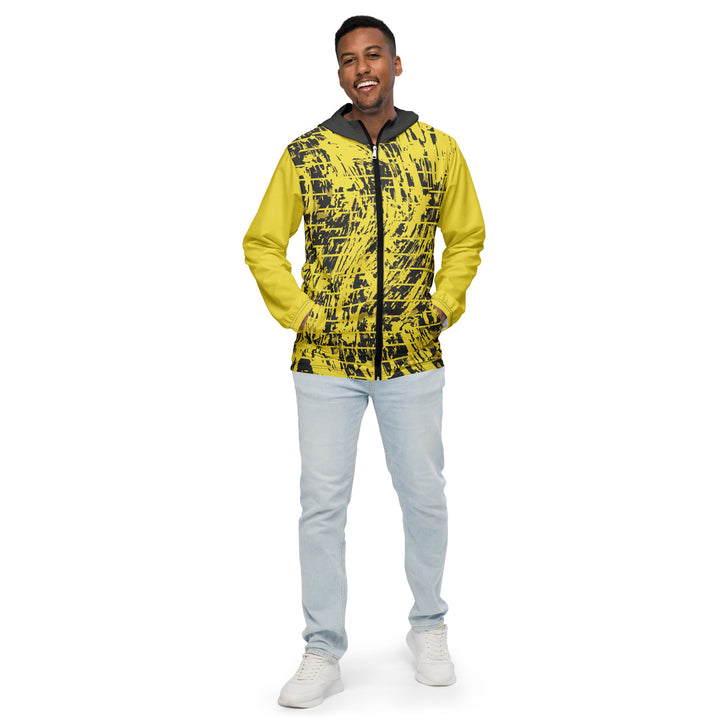 Men’s Windbreaker - Yellow-Black Trace