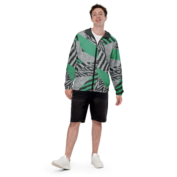 Men’s Windbreaker - Grey-Green Illusion