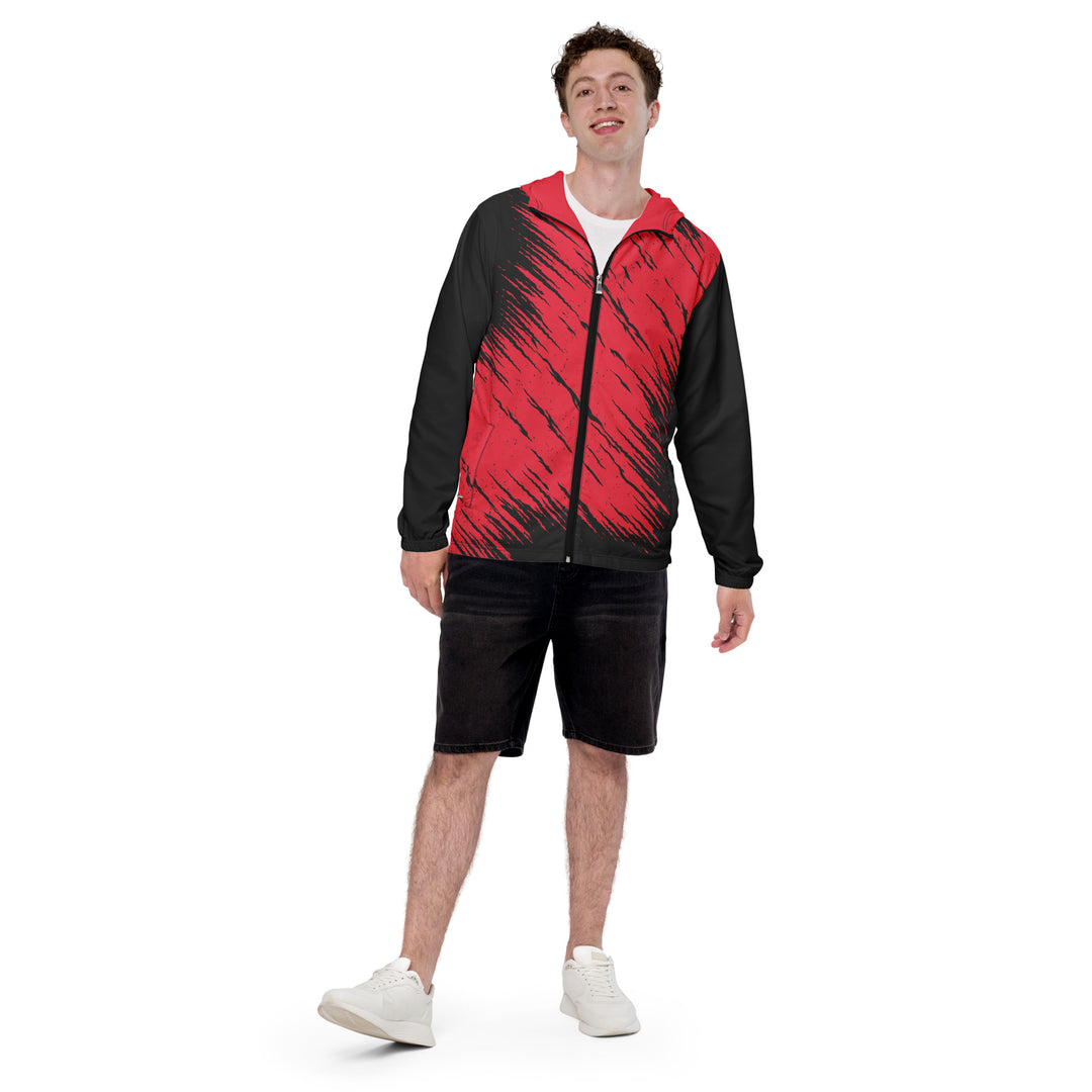 Men’s Windbreaker - Blue-Red Desert