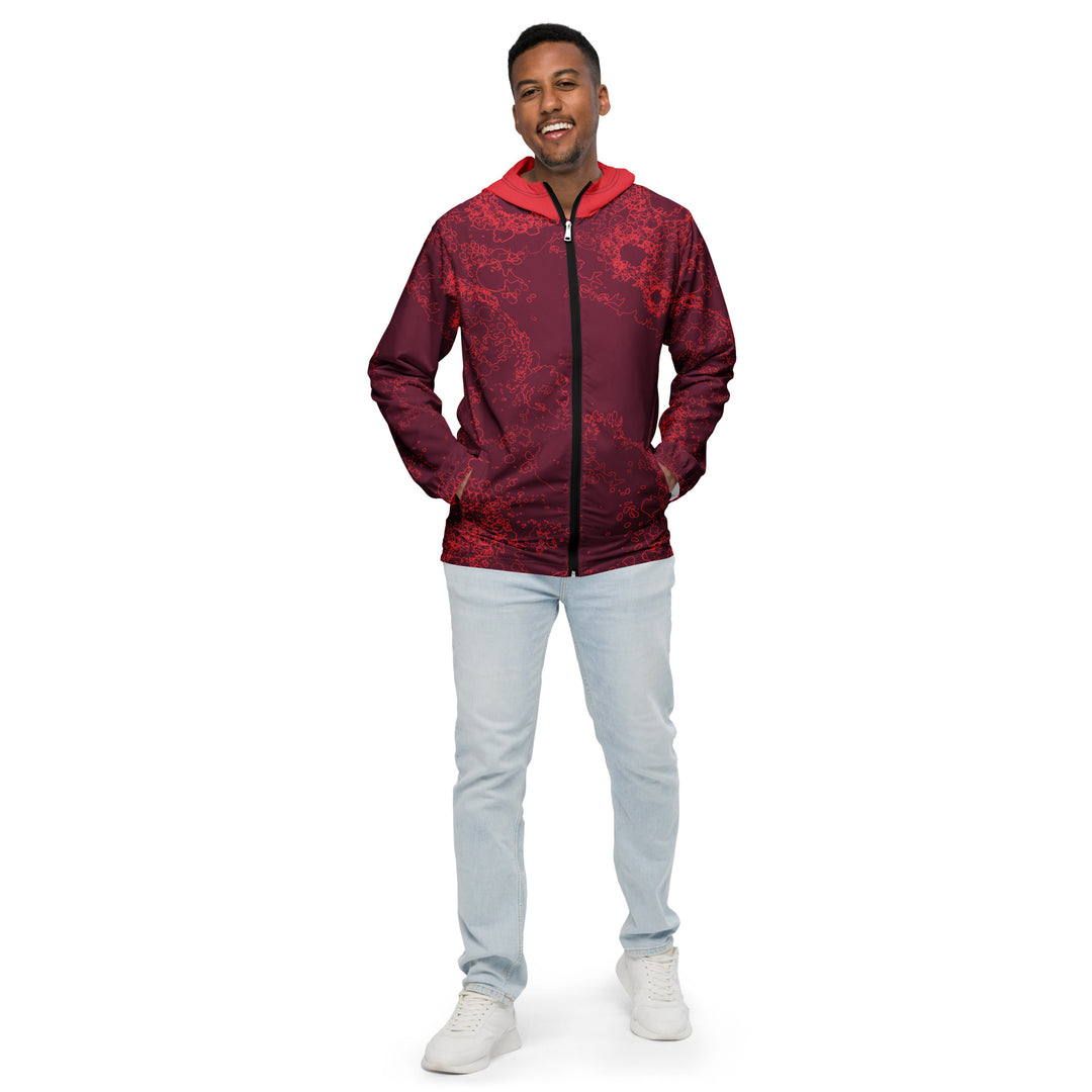 Men’s Windbreaker - Red Cell