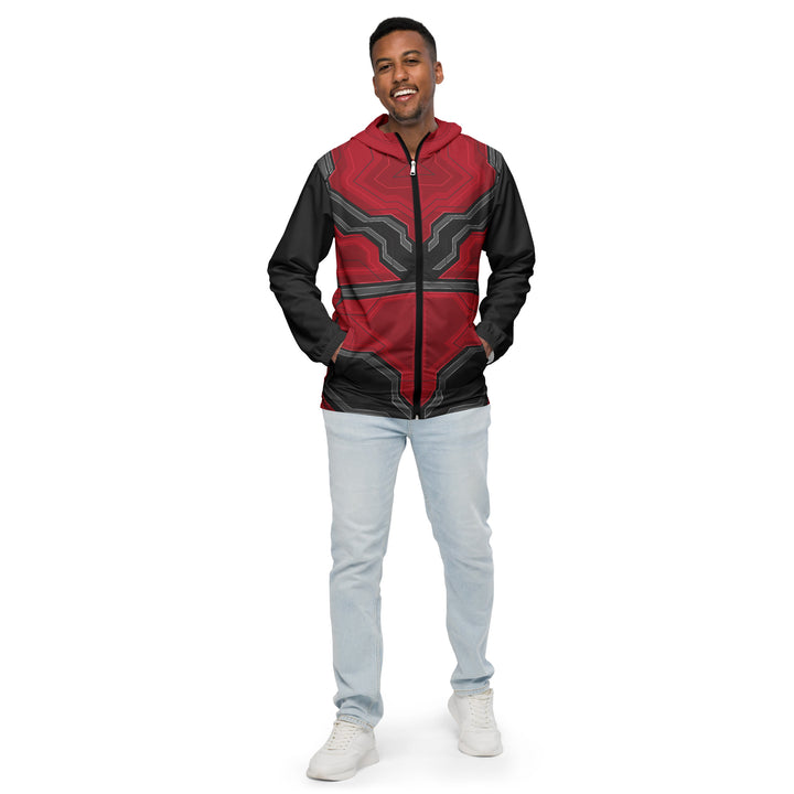 Men’s Windbreaker - Red-Black Forge