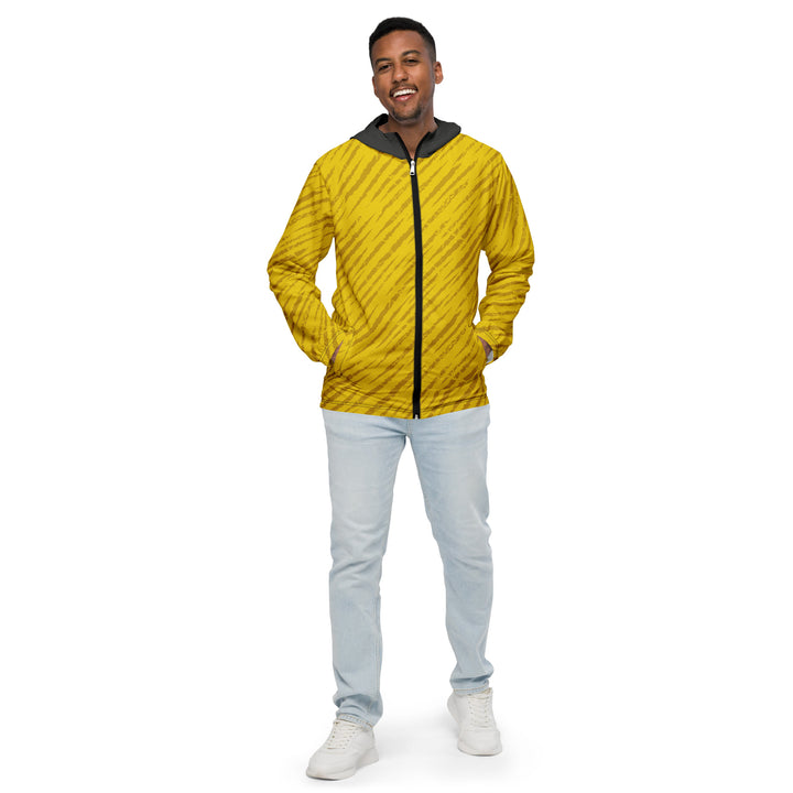 Men’s Windbreaker - Yellow-Grey Rain