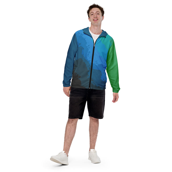 Men’s Windbreaker - Blue-Green Fog