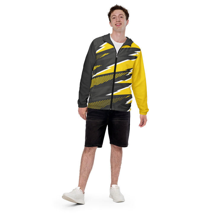 Men’s Windbreaker - Grey-Yellow Top