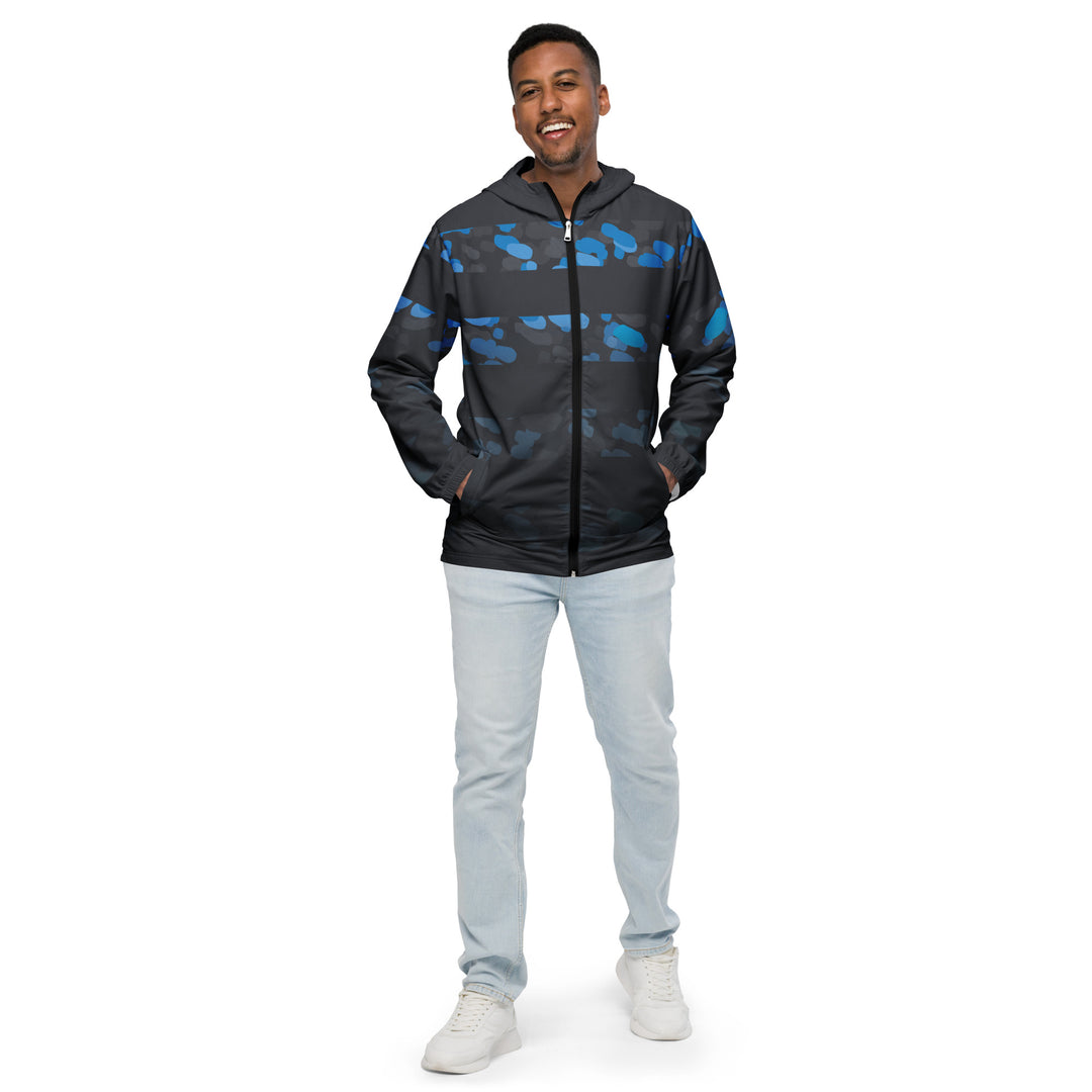 Men’s Windbreaker - Grey-Blue Hide