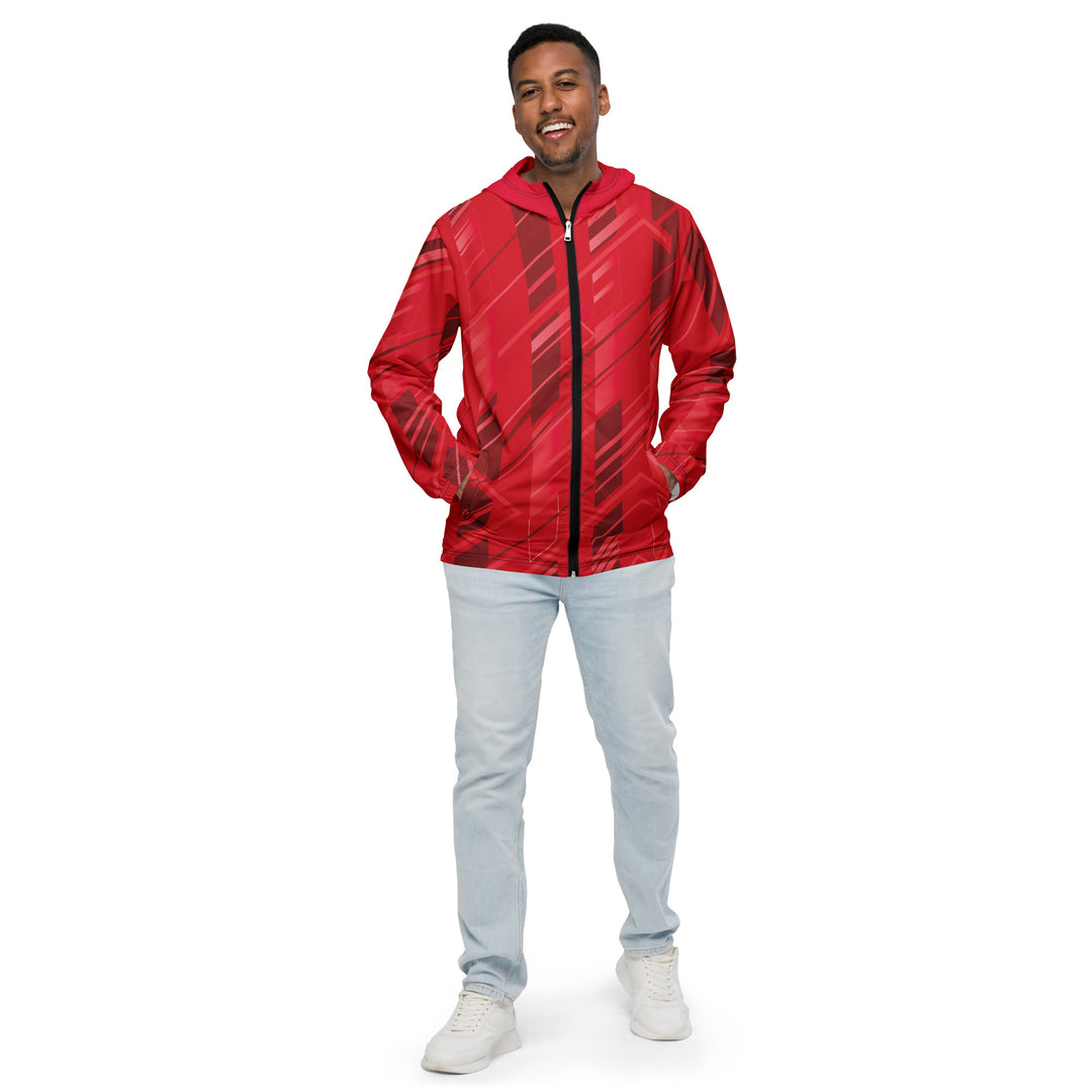 Men’s Windbreaker - Red Strike