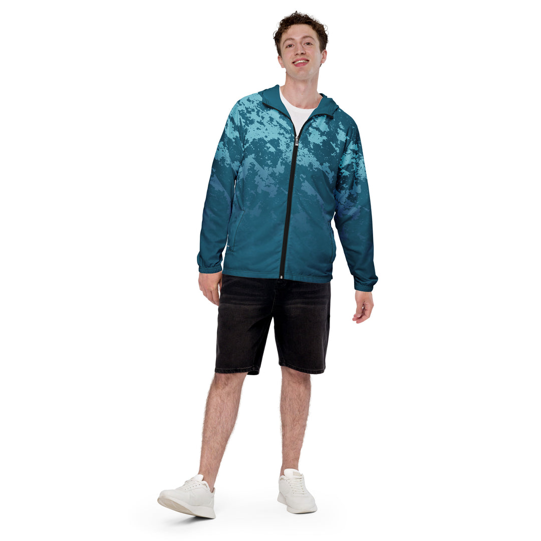 Men’s Windbreaker - Turquoise Sky